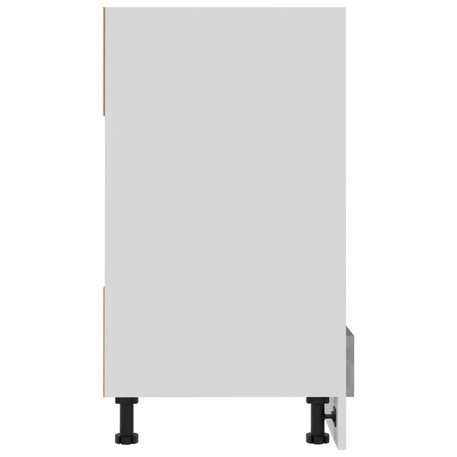 Ovenkast 60x46x81,5 cm spaanplaat betongrijs Ovenkast