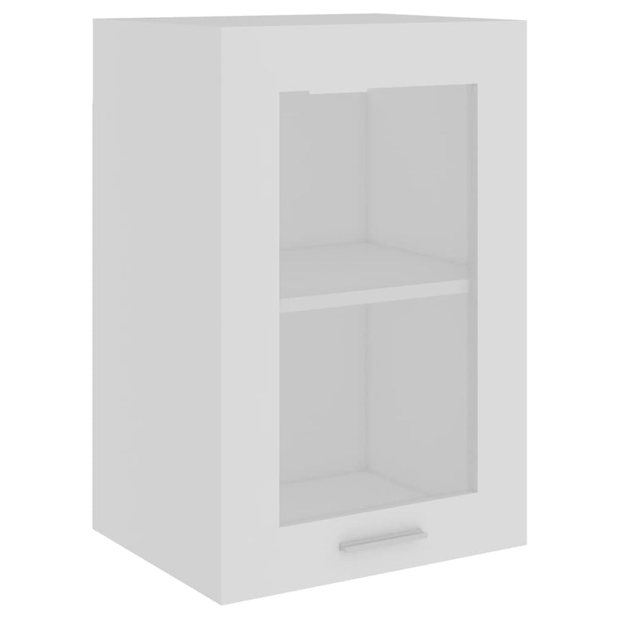 Hangkast 40x31x60 cm bewerkt hout wit Wit
