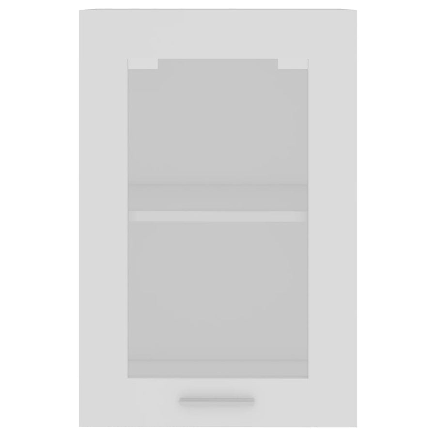 Hangkast 40x31x60 cm bewerkt hout wit Wit