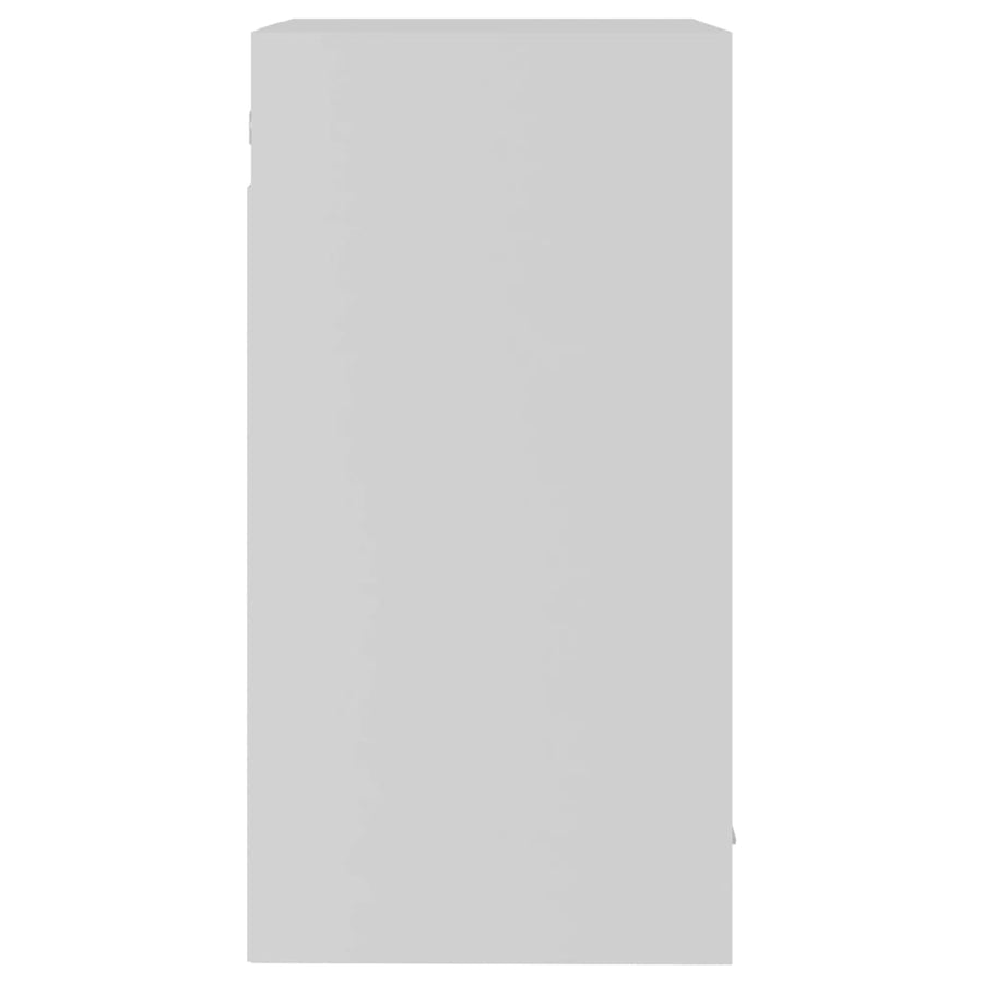 Hangkast 40x31x60 cm bewerkt hout wit Wit