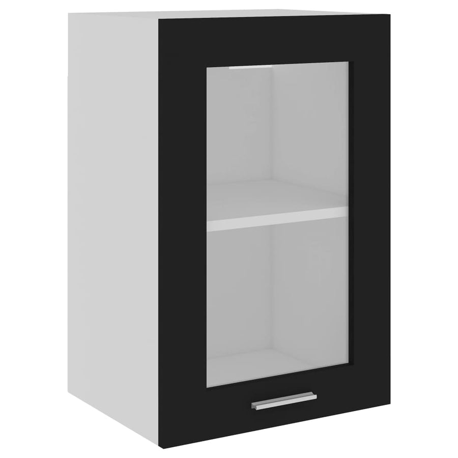 Hangkast 40X3X60 Cm Spaanplaat Zwart Hangkast glas 40 cm