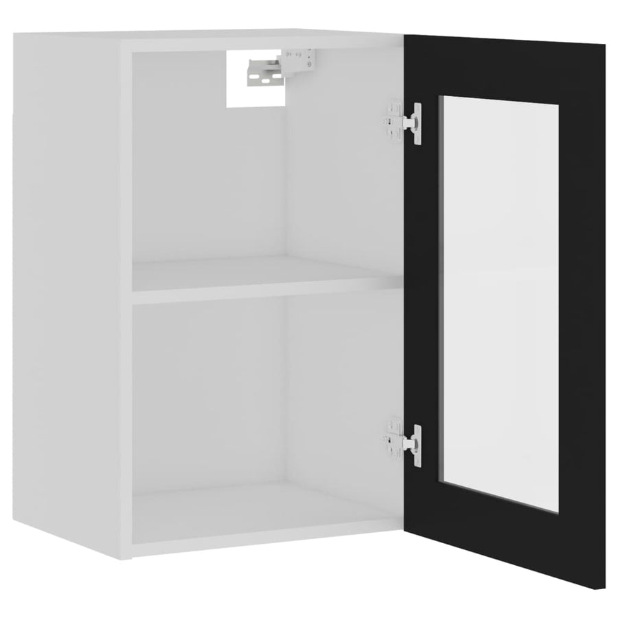 Hangkast 40X3X60 Cm Spaanplaat Zwart Hangkast glas 40 cm
