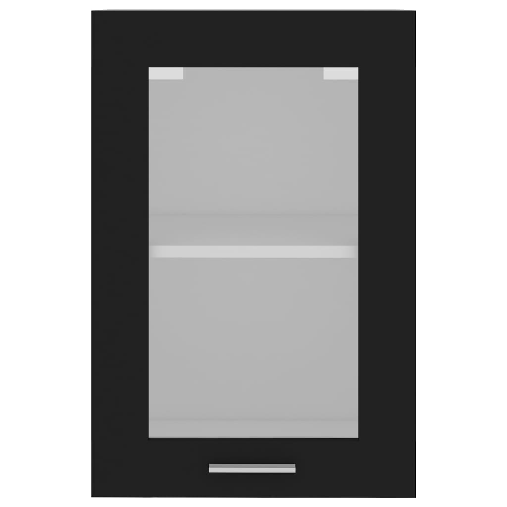 Hangkast 40X3X60 Cm Spaanplaat Zwart Hangkast glas 40 cm