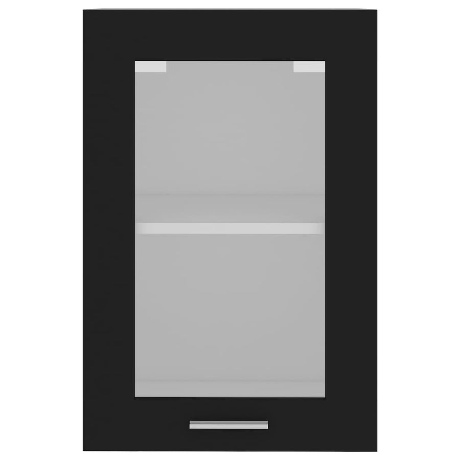 Hangkast 40X3X60 Cm Spaanplaat Zwart Hangkast glas 40 cm