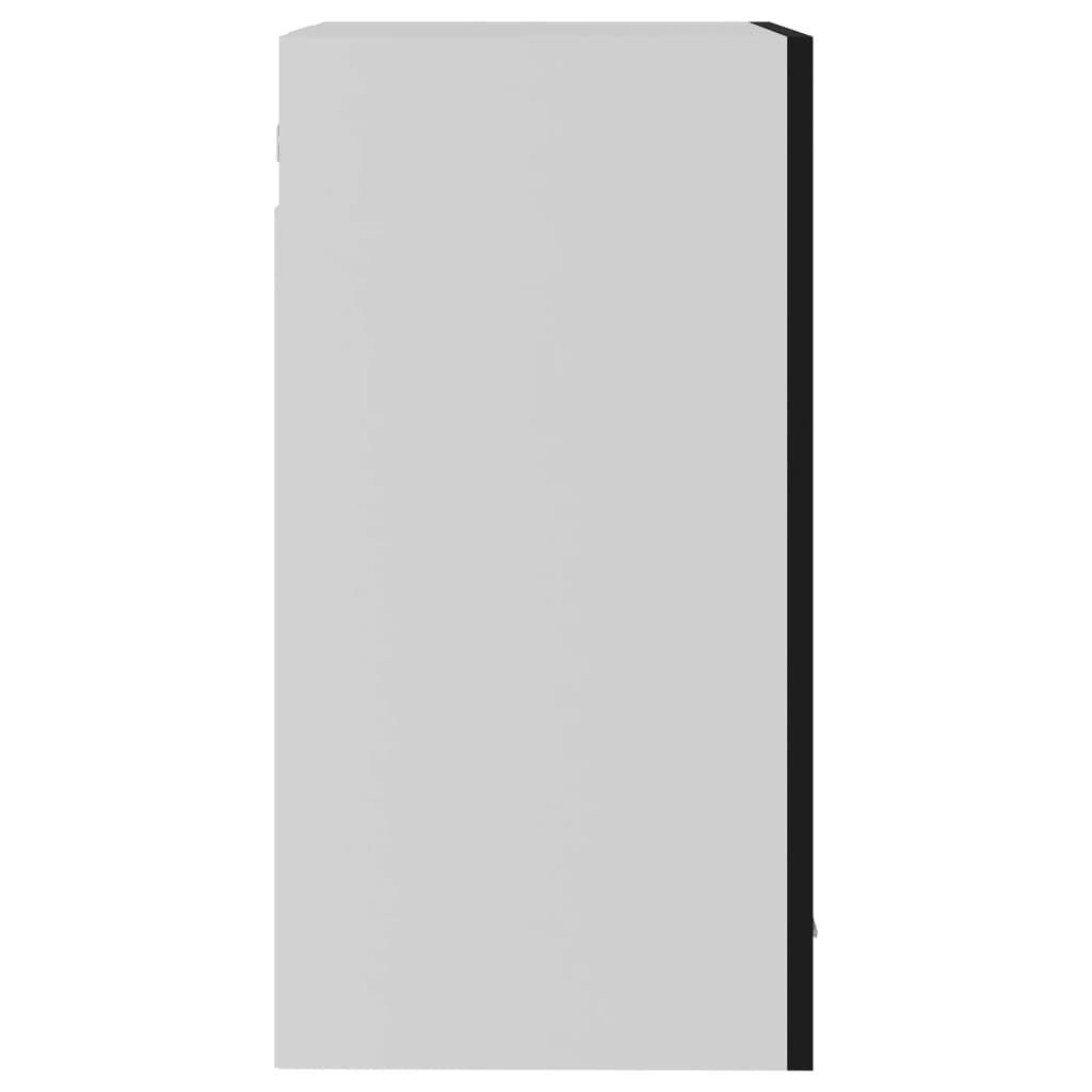 Hangkast 40X3X60 Cm Spaanplaat Zwart Hangkast glas 40 cm