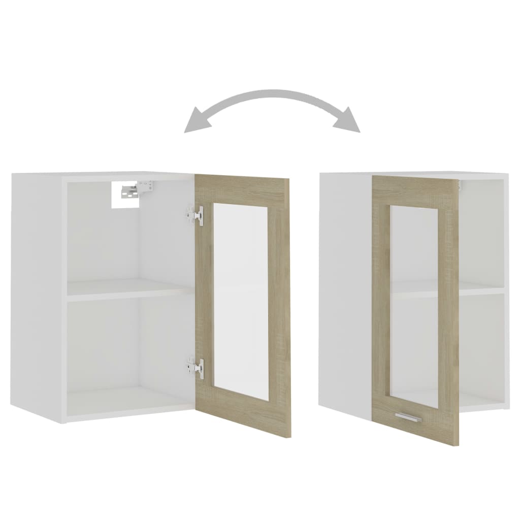 Hangkast 40x31x60 cm spaanplaat sonoma eikenkleurig Sonoma eiken