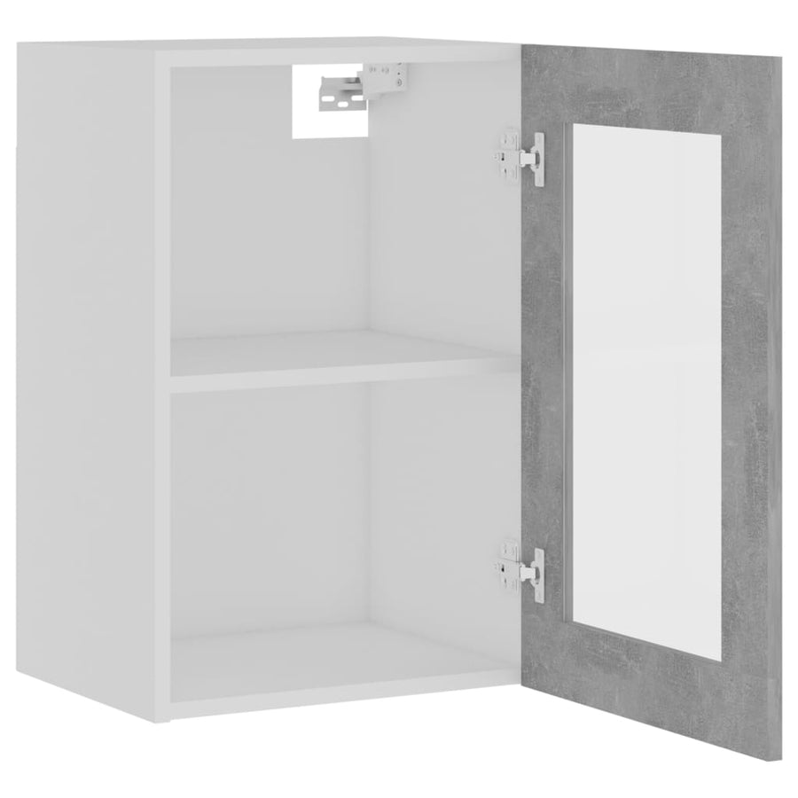 Hangkast 40x31x60 cm spaanplaat betongrijs Betongrijs