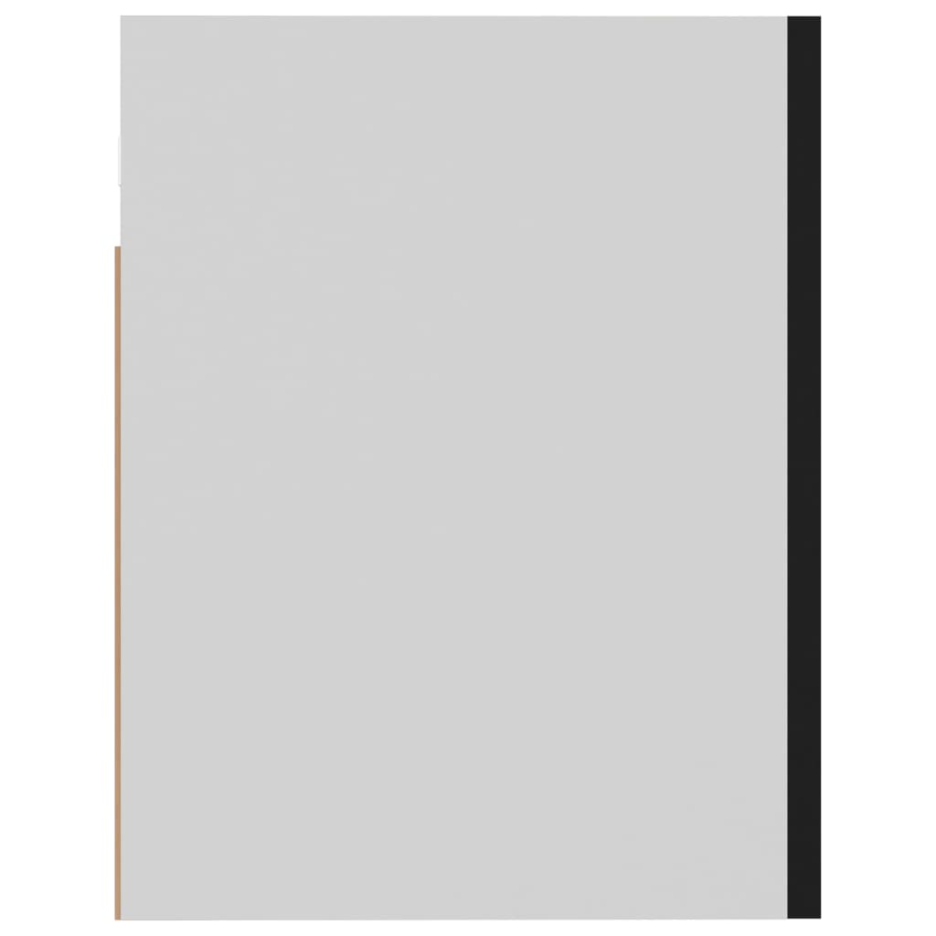 Hangkast 60x31x40 cm spaanplaat zwart Zwart