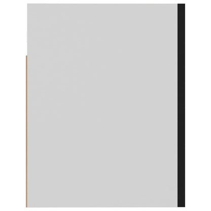 Hangkast 60x31x40 cm spaanplaat zwart Zwart