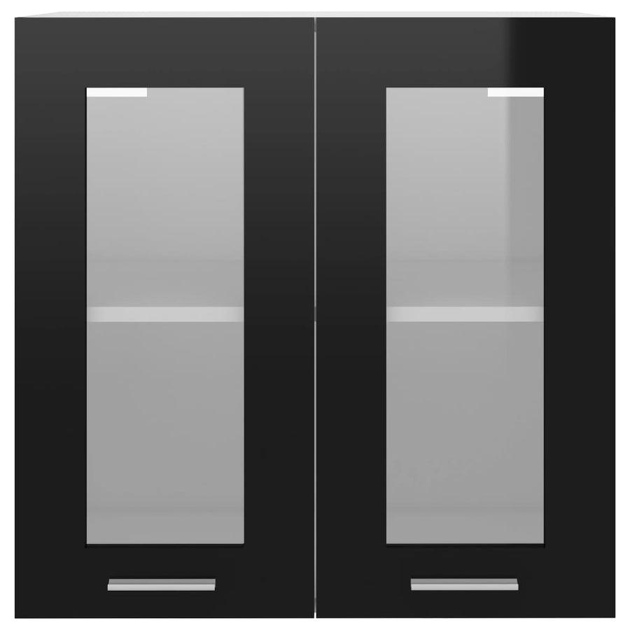 Hangkast 60x31x60 cm spaanplaat zwart Zwart