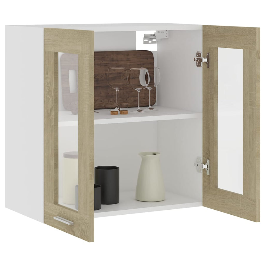 Hangkast 60x31x60 cm spaanplaat sonoma eikenkleurig Sonoma eiken