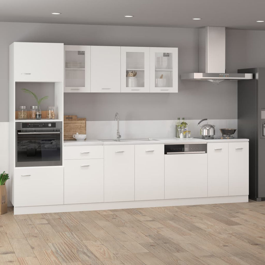 Hangkast 80x31x60 cm spaanplaat wit Wit