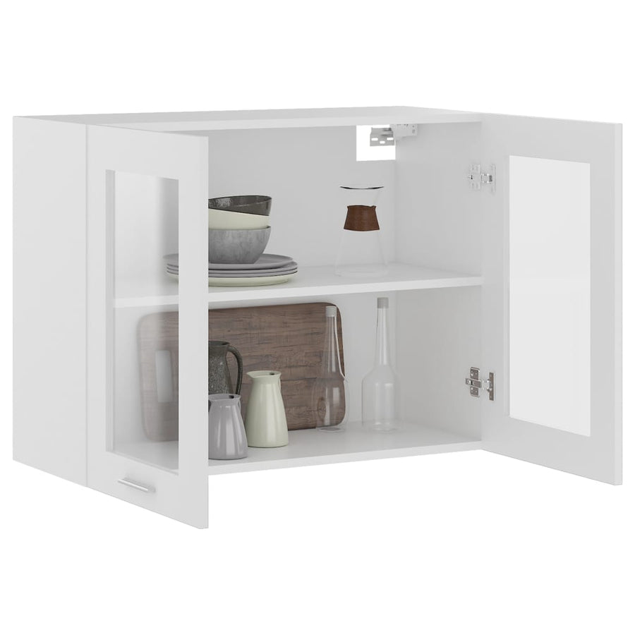 Hangkast 80x31x60 cm spaanplaat wit Wit