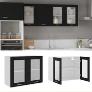 Bovenkast 80x31x60 cm spaanplaat zwart