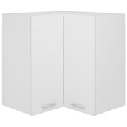 Hanghoekkast 57x57x60 cm bewerkt hout wit hoogglans