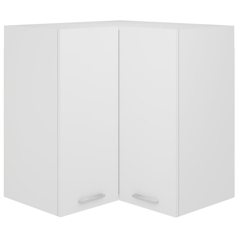 Hanghoekkast Lyon 57X57X60 Cm Bewerkt Hout Wit Hoogglans Wit