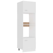 Magnetronkast Lyon 60x57x207 cm bewerkt hout wit