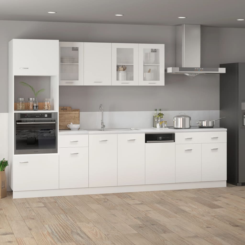 Vaatwasserpaneel Lyon 45x3x67 cm bewerkt hout wit