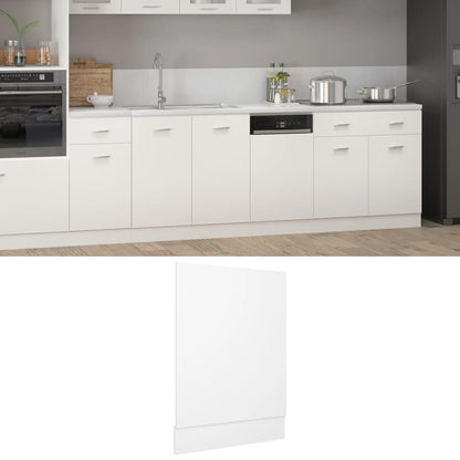 Vaatwasserpaneel Lyon 45x3x67 cm bewerkt hout wit