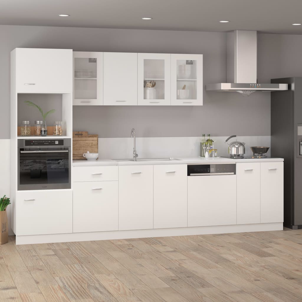 Vaatwasserpaneel Lyon 59,5x3x67 cm bewerkt hout wit