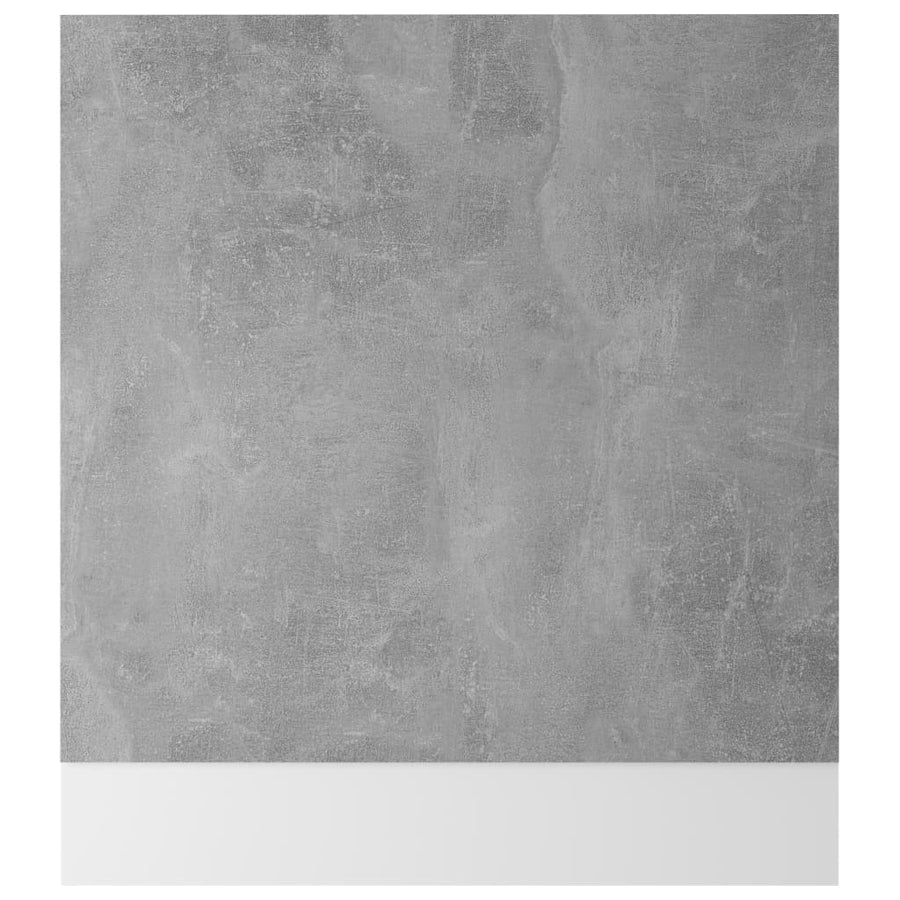 Vaatwasserpaneel Lyon 59,5x3x67 cm bewerkt hout betongrijs