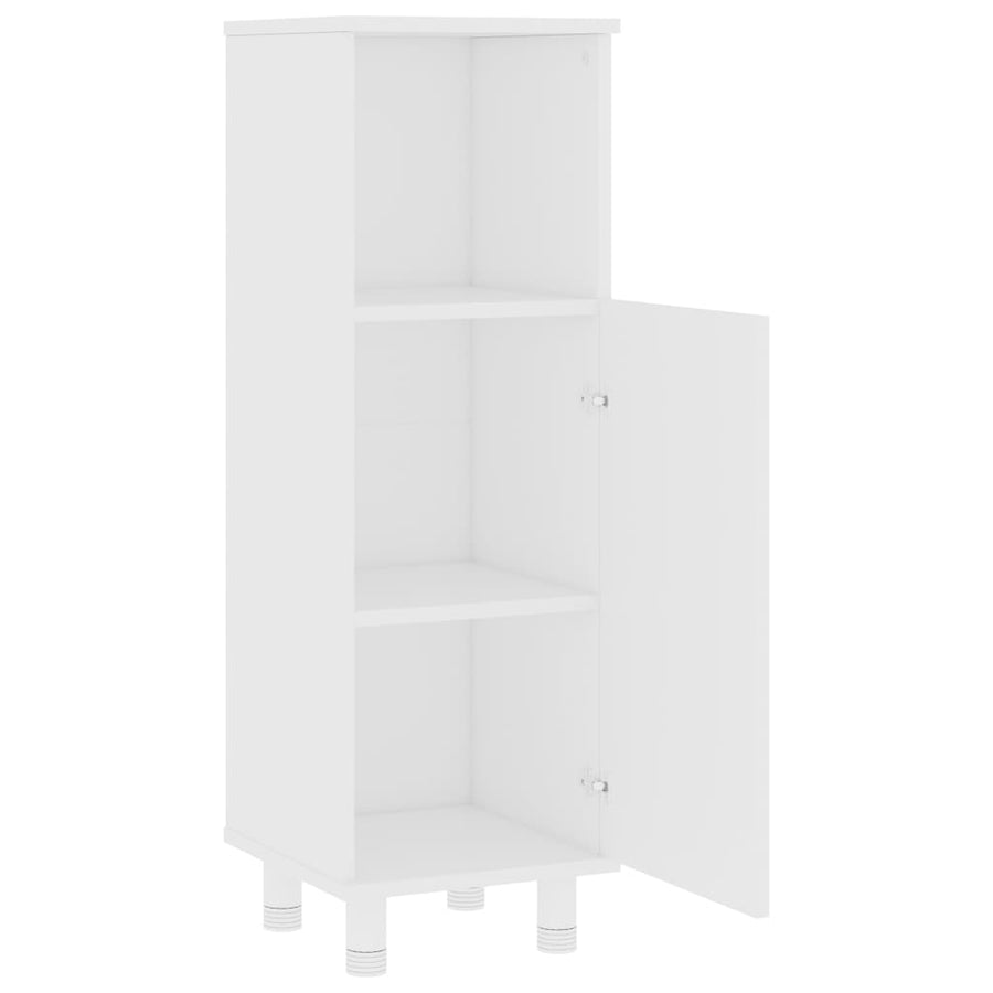 Badkamerkast 30X30X95 Cm Bewerkt Hout Wit