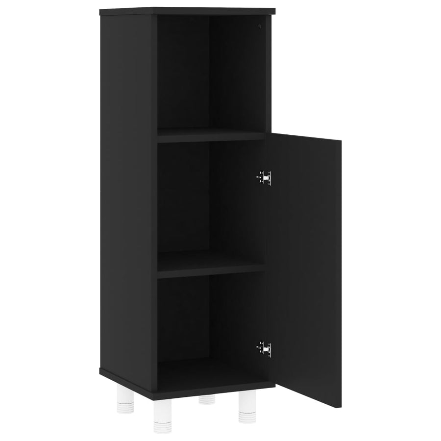 Badkamerkast 30X30X95 Cm Spaanplaat Zwart