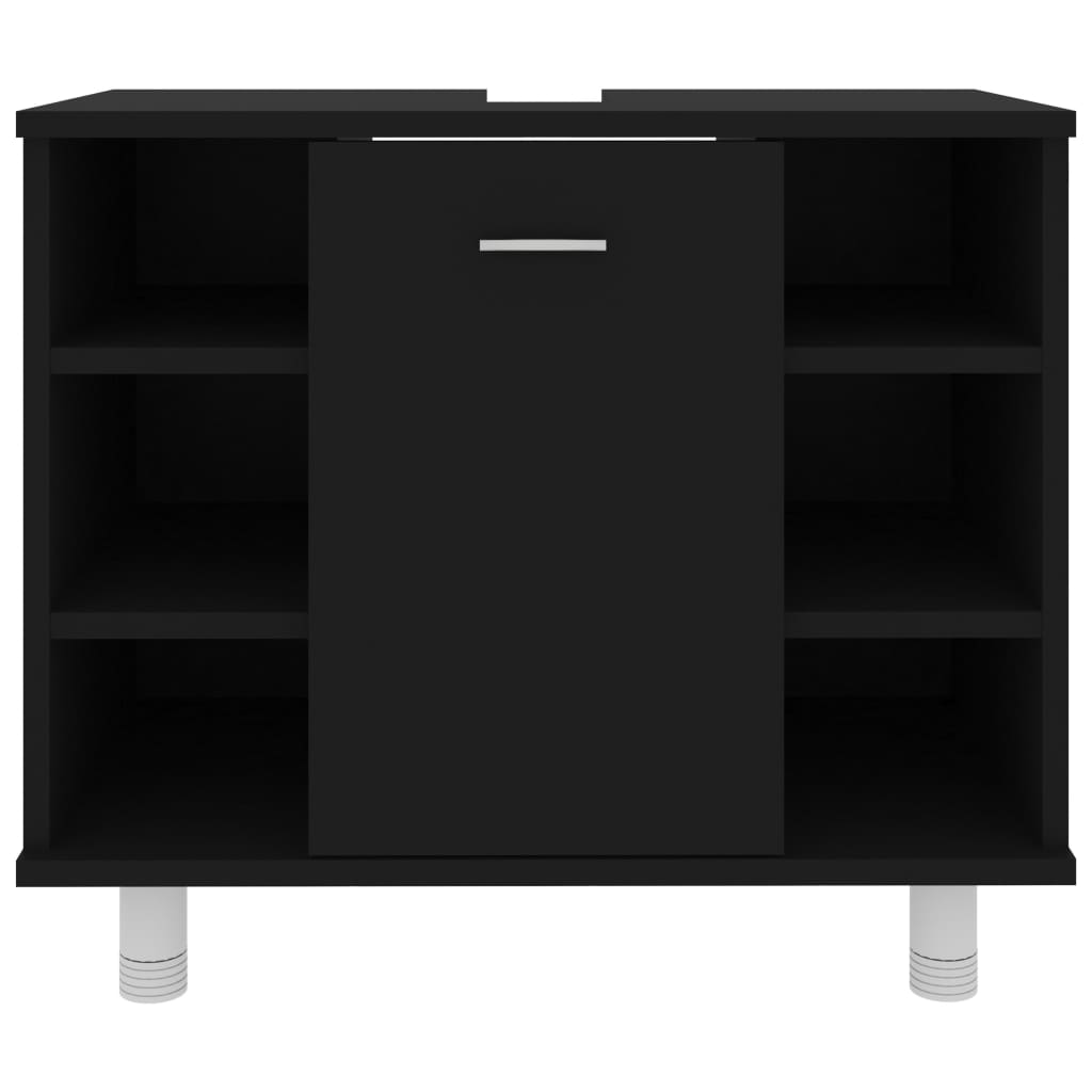 Badkamerkast 60X32X53,5 Cm Spaanplaat Zwart