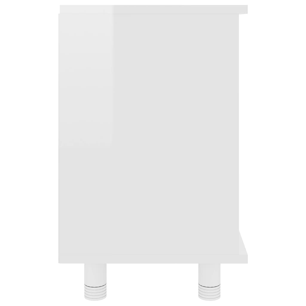 Badkamerkast 60X32X53,5 Cm Spaanplaat Hoogglans wit
