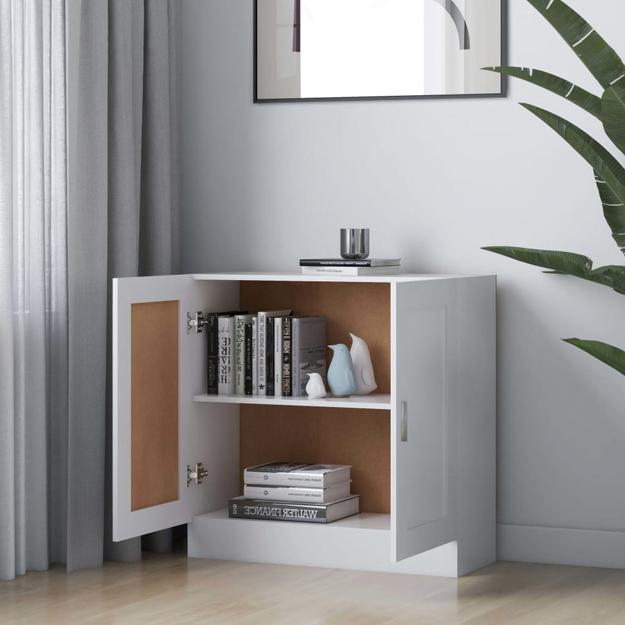 Boekenkast 82,5X30,5X80 Cm Bewerkt Hout 82.5 x 30.5 x 80 cm Wit