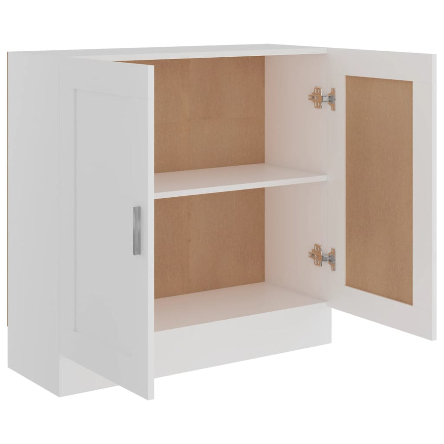 Boekenkast 82,5X30,5X80 Cm Bewerkt Hout 82.5 x 30.5 x 80 cm Wit
