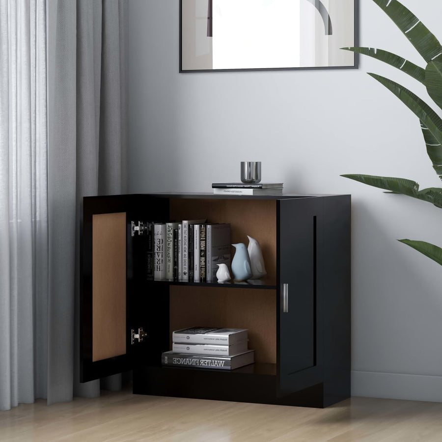 Boekenkast 82,5X30,5X80 Cm Spaanplaat 82.5 x 30.5 x 80 cm Zwart