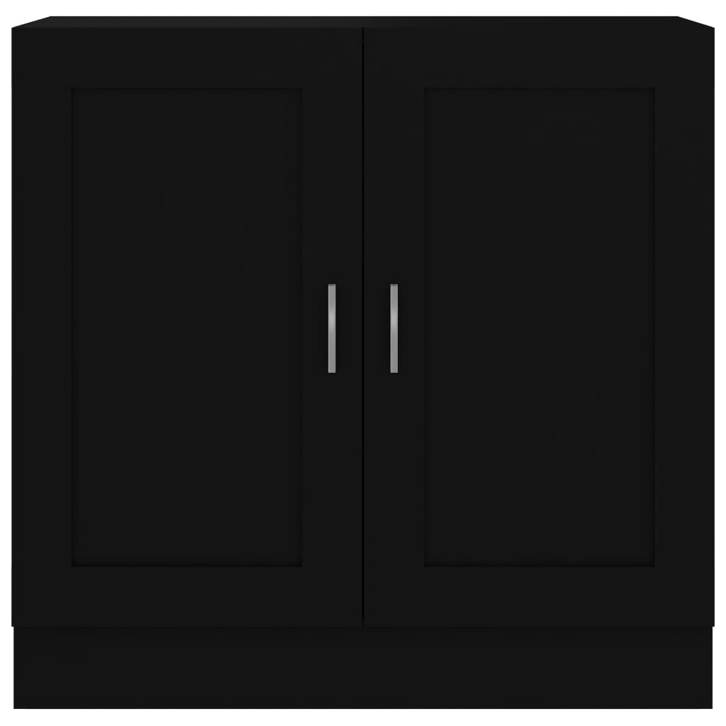 Boekenkast 82,5X30,5X80 Cm Spaanplaat 82.5 x 30.5 x 80 cm Zwart
