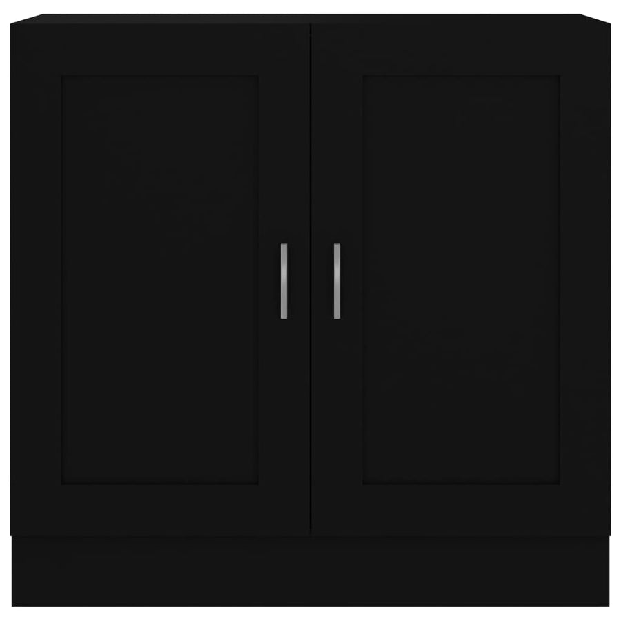 Boekenkast 82,5X30,5X80 Cm Spaanplaat 82.5 x 30.5 x 80 cm Zwart
