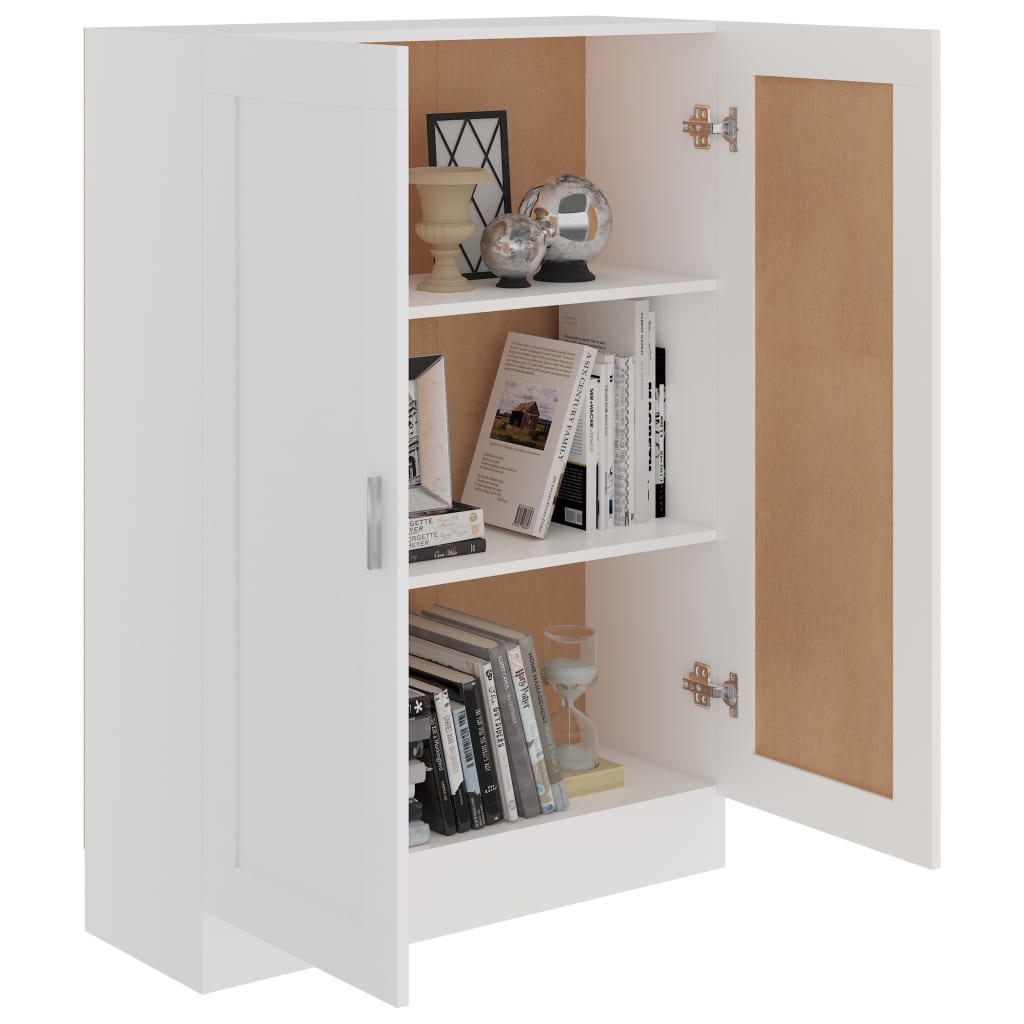 Boekenkast 82,5X30,5X5 Cm Spaanplaat 82.5 x 30.5 x 115 cm Wit