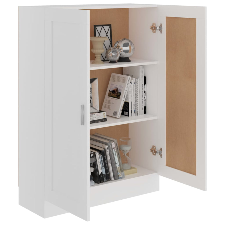 Boekenkast 82,5X30,5X5 Cm Spaanplaat 82.5 x 30.5 x 115 cm Wit
