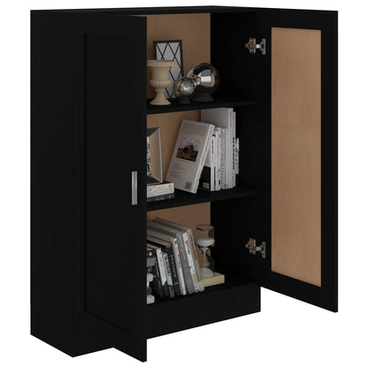 Boekenkast 82,5x30,5x115 cm spaanplaat zwart
