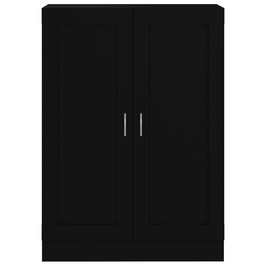 Boekenkast 82,5x30,5x115 cm spaanplaat zwart