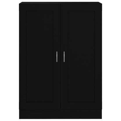 Boekenkast 82,5x30,5x115 cm spaanplaat zwart