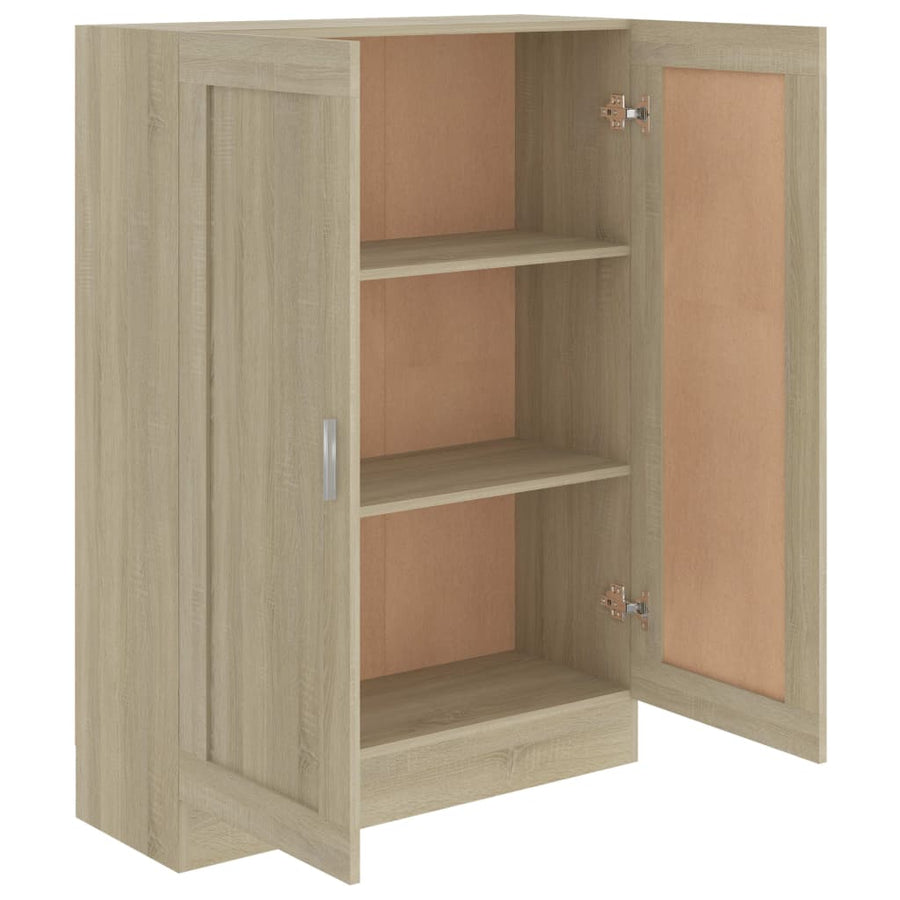 Boekenkast 82,5X30,5X5 Cm Spaanplaat Kleurig 82.5 x 30.5 x 115 cm Sonoma eiken