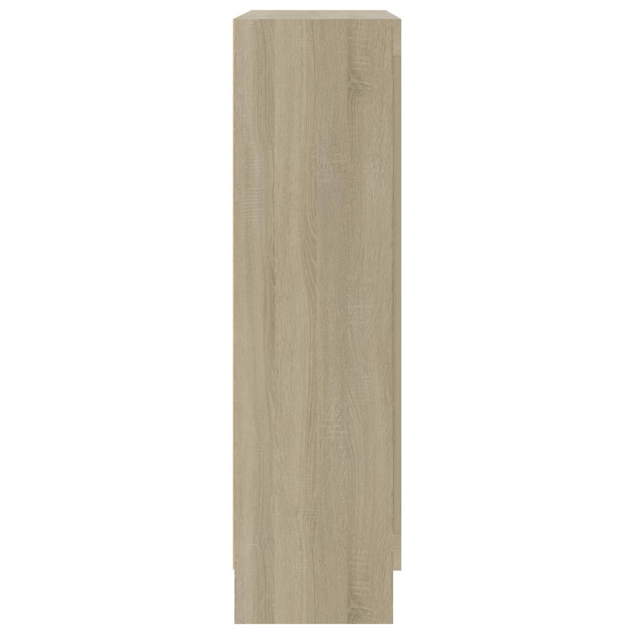 Boekenkast 82,5X30,5X5 Cm Spaanplaat Kleurig 82.5 x 30.5 x 115 cm Sonoma eiken