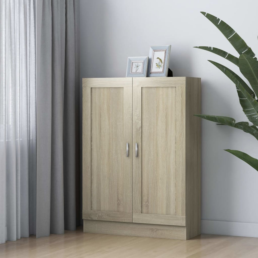 Boekenkast 82,5X30,5X5 Cm Spaanplaat Kleurig 82.5 x 30.5 x 115 cm Sonoma eiken