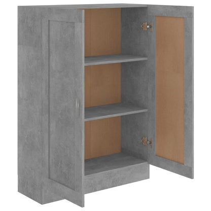 Boekenkast 82,5X30,5X5 Cm Spaanplaat 82.5 x 30.5 x 115 cm Betongrijs