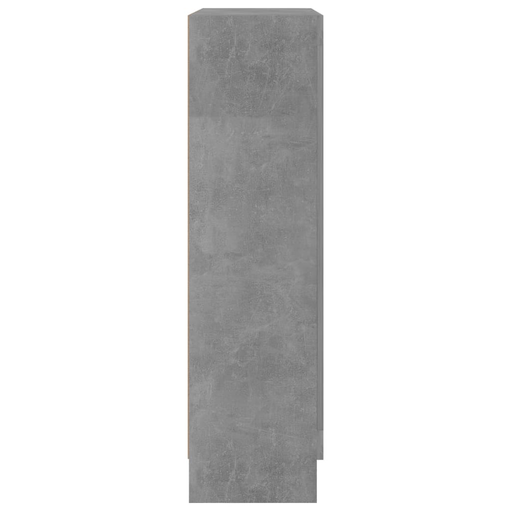 Boekenkast 82,5X30,5X5 Cm Spaanplaat 82.5 x 30.5 x 115 cm Betongrijs