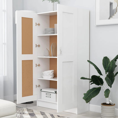 Boekenkast 82,5X30,5X50 Cm Spaanplaat 82.5 x 30.5 x 150 cm Wit
