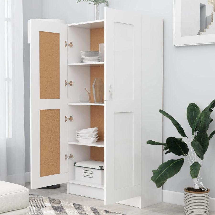 Boekenkast 82,5X30,5X50 Cm Spaanplaat 82.5 x 30.5 x 150 cm Wit