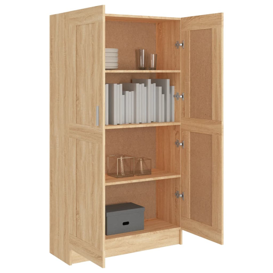Boekenkast 82,5X30,5X50 Cm Spaanplaat Kleurig 82.5 x 30.5 x 150 cm Sonoma eiken