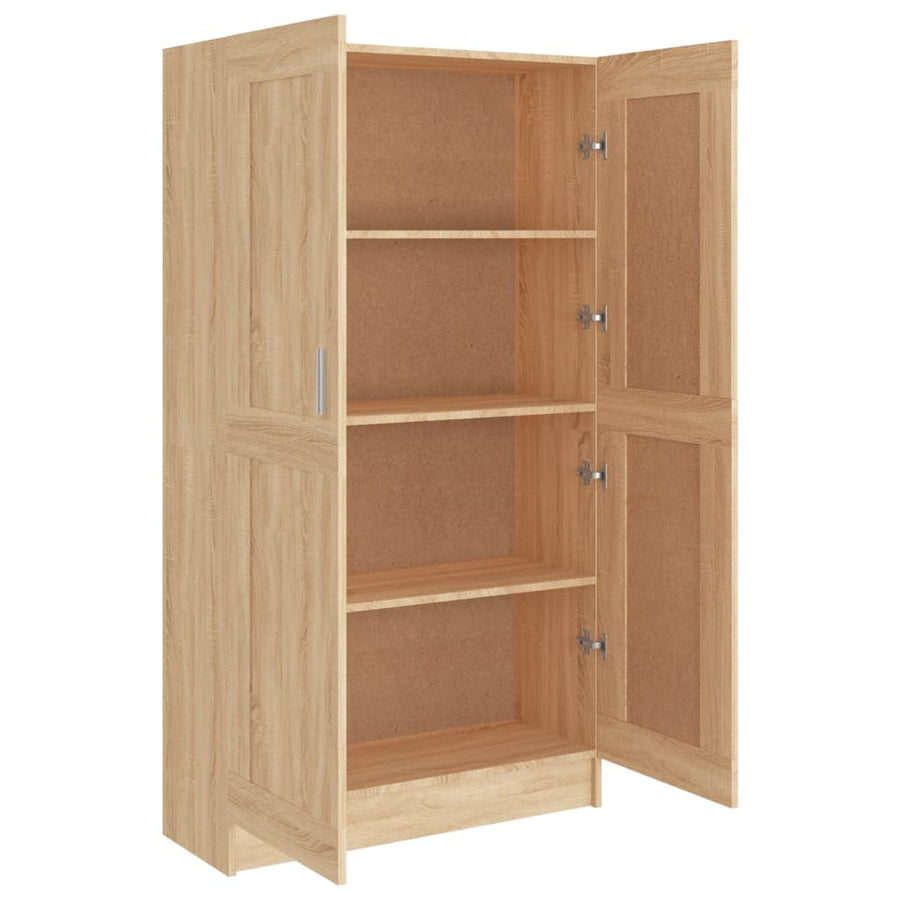 Boekenkast 82,5X30,5X50 Cm Spaanplaat Kleurig 82.5 x 30.5 x 150 cm Sonoma eiken