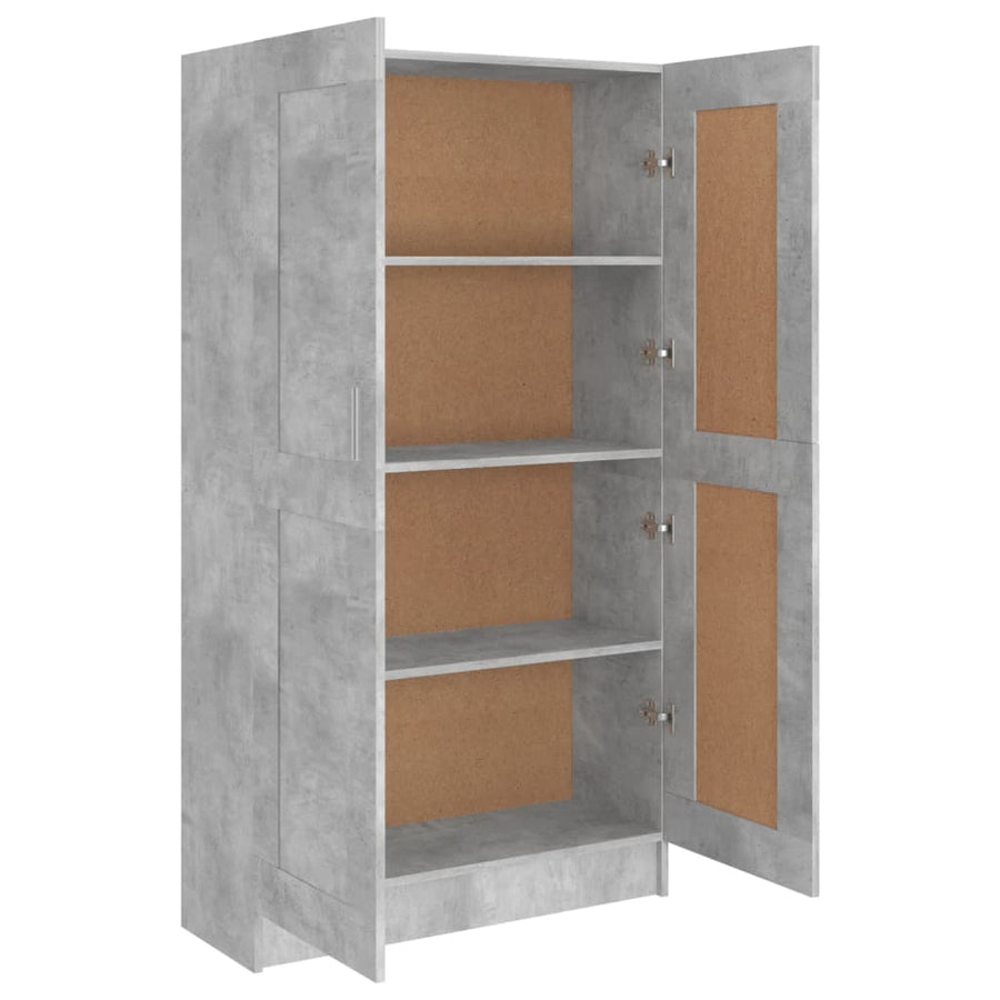 Boekenkast 82,5X30,5X50 Cm Spaanplaat 82.5 x 30.5 x 150 cm Betongrijs