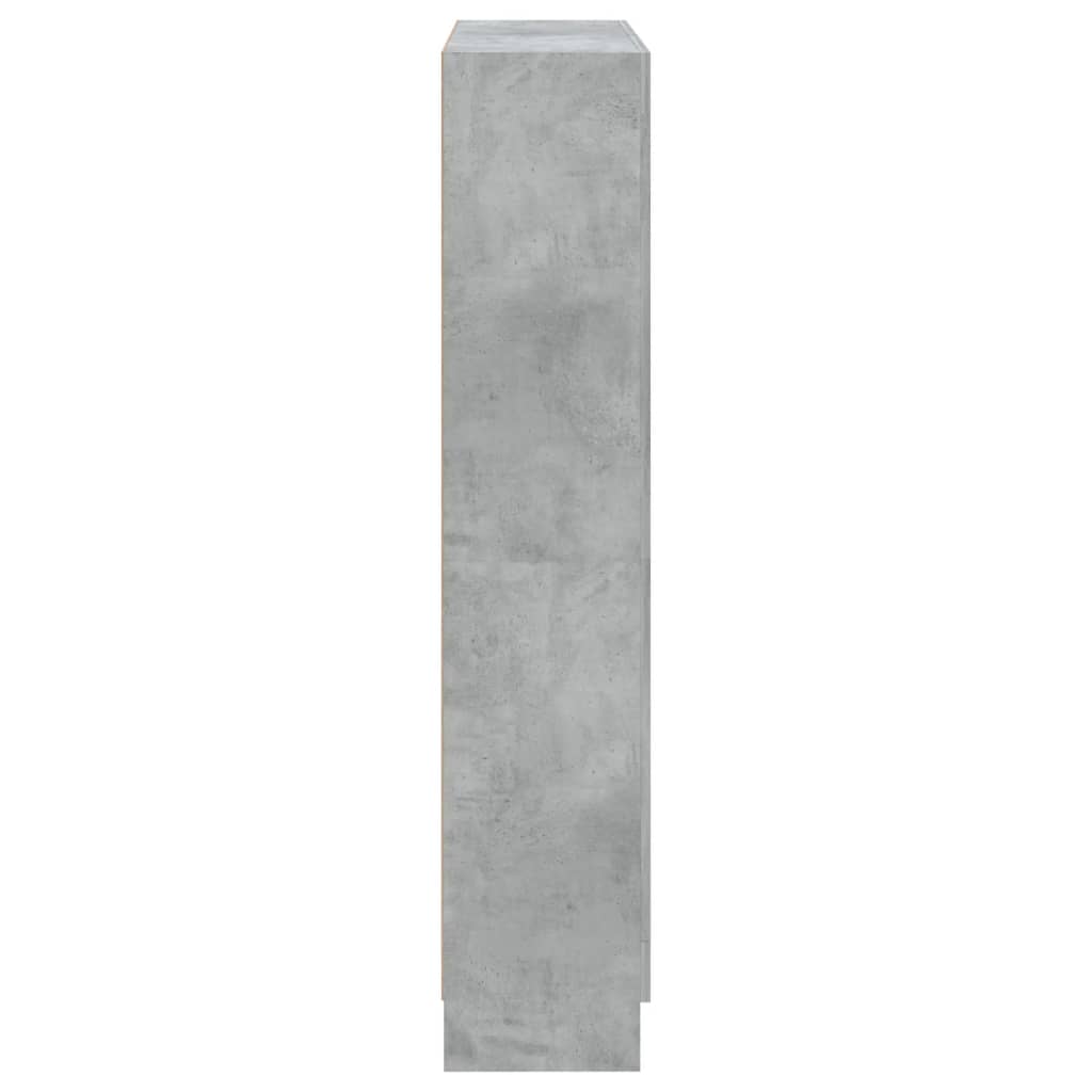 Boekenkast 82,5X30,5X50 Cm Spaanplaat 82.5 x 30.5 x 150 cm Betongrijs